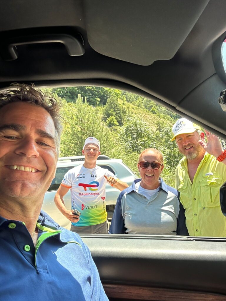 Watching the Tour de France and meeting Steve Porino nine8473